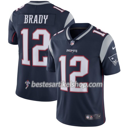 Herren New England Patriots Trikot Tom Brady 12 Nike Navy